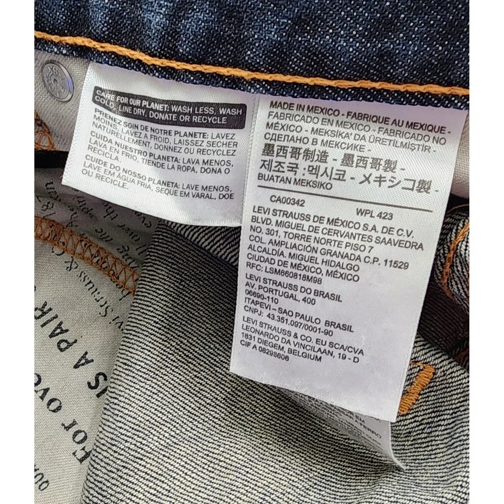 Levi's 559 Relaxed Straight Mens 29x30 Dark Wash Blue NWT Faded Denim Jeans